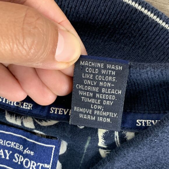Steve Stricker Fairway Sport Mens Polo Shirt XXL Short Sleeve Cotton Feather Blu - Picture 7 of 9